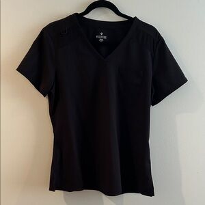 Med Couture Women's Classic Black Short Sleeve Top